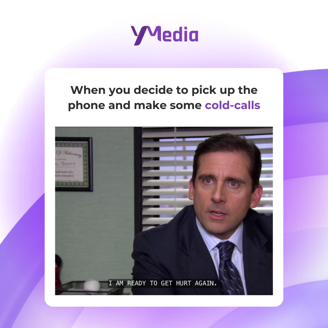 Don't let cold calls freeze your sales efforts, try warm calling or other sales tactics to heat things up! Consult @yMediaOfficial today.

#ColdCalling #SalesHumor #WarmCalling #SalesTactics