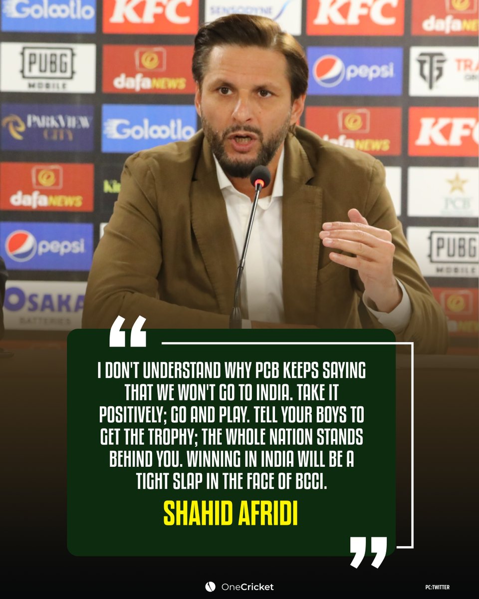 Winning in India will give a tight slap in the face of BCCI - Shahid Afridi

Can Pakistan win the upcoming World Cup in India? 🤔

#INDvsPAK #WorldCup #ShahidAfridi #Pakistan