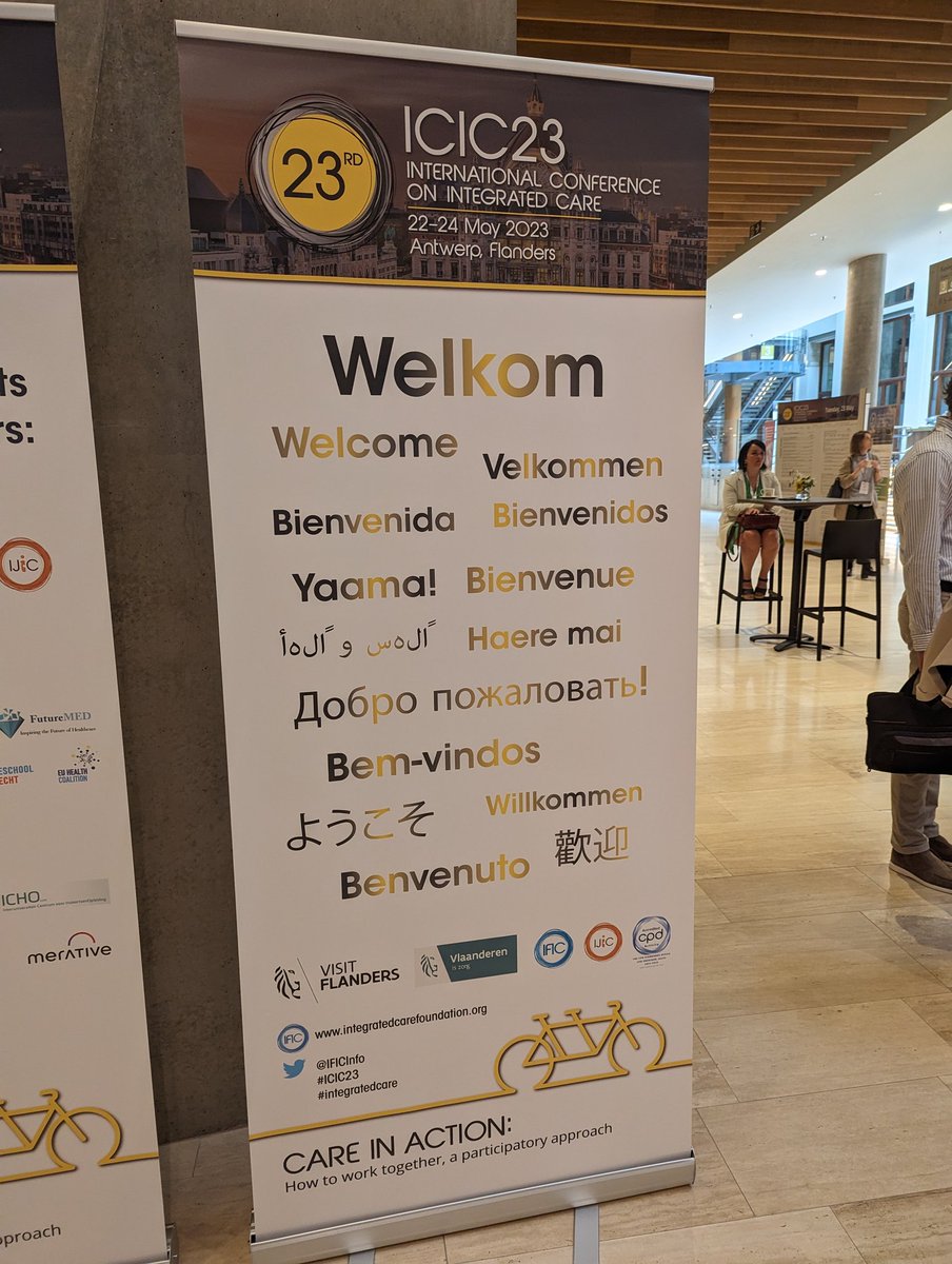 YinkaMacaulay's tweet photo. Warm welcome from the #ICIC23 @IFICInfo conference in Antwerp! It is lovely to be here with #IFICCanada @JodemeGoldhar, @wwodchis and all of the delegates from North America and across the world. Great start of the day. #careinaction https://t.co/V5bD7puoZE