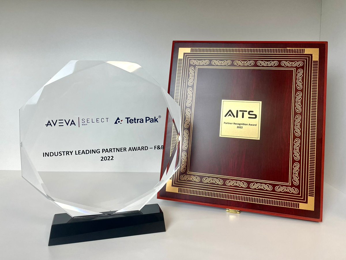 AVEVASelectGCC's tweet photo. We are thrilled to announce that AVEVA Select Gulf has selected our esteemed partner, TetraPak, to be awarded as the Industry leading partner for the F&amp;B sector for the year 2022.

Congratulations to the entire TetraPak team for their exceptional achievements. https://t.co/PdiFXuLXQW