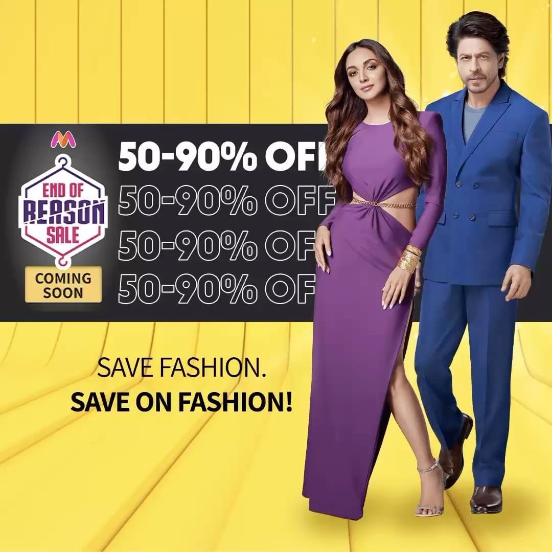 TeamSRKWarriors's tweet photo. #ShahRukhKhan with #KiaraAdvani in latest Myntra advert. ❤️ https://t.co/udFyRHjgJp