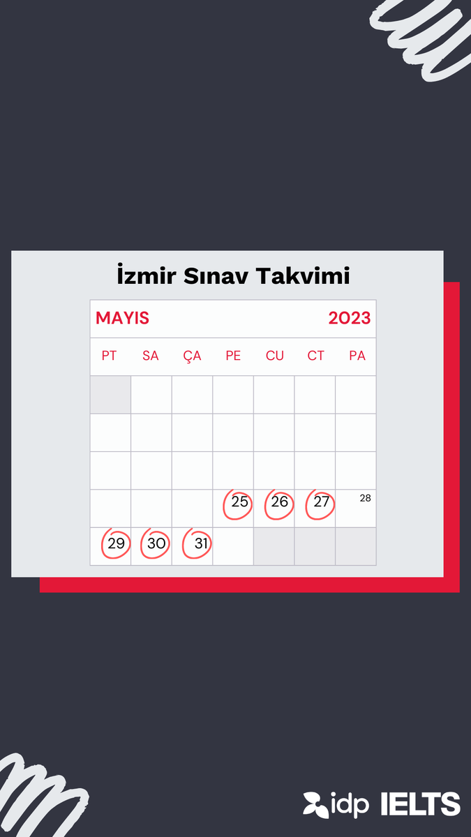 Şimdi kayıt ol sınırlı kontenjanı kaçırma! 

ielts.idp.com/turkey/test-da…

#IDPEducation #IELTS #IELTSTest #IELTSSpeaking #IELTSStudy #IELTSTips #IELTSAdvice #IDPIELTS #İzmir