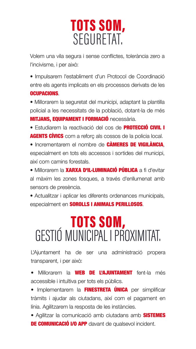 PSCcabrils's tweet photo. Et presentem les nostres propostes electorals per al progrés i benestar del nostre municipi. Treballem plegats per fer Cabrils un lloc millor per viure!

Comptem amb el teu suport per tirar endavant aquests projectes i millorar la nostra comunitat! Junts, podem fer la diferència. https://t.co/s1pVuYMCKp