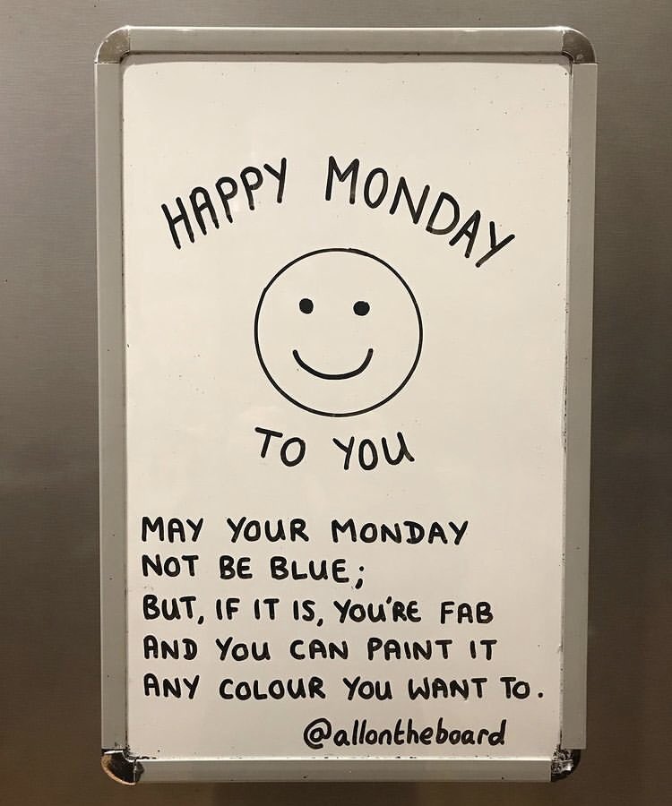 allontheboard's tweet photo. Happy Monday.
Your Monday doesn't have to be blue;
You can paint it any colour you want to.
Your fabulous.
@allontheboard
#mondaymotivation #allontheboard https://t.co/VlfSeZJcDU