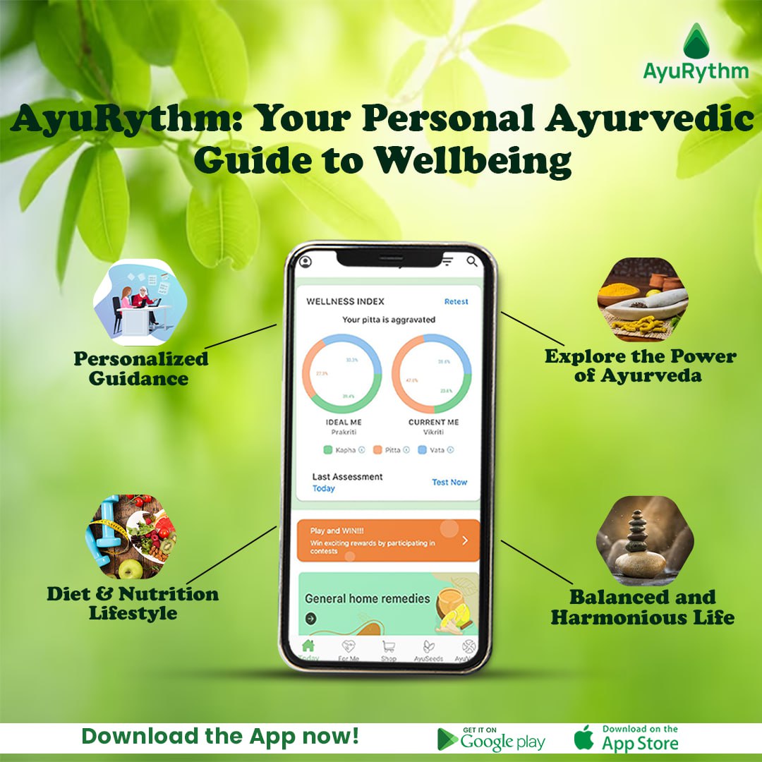 Discover Your Path to #Wellness: Experience Ayurveda with the AyuRythm 📱App
📲Install the App Now❗️
Android: bit.ly/3T6iW0a
IOS: apple.co/42dStlD
#AyuRythm #ayurvedicwisdom #holistichealth #balanceandharmony #wellnessjourney #ayurvedalifestyle #selfcarerevolution