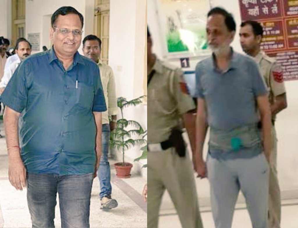 DaaruBaazMehta's tweet photo. RT if you are ashamed of Narendra Modi Govt and his Vendetta Politics against @SatyendarJain !!

Shameful !! https://t.co/280dDuUynT