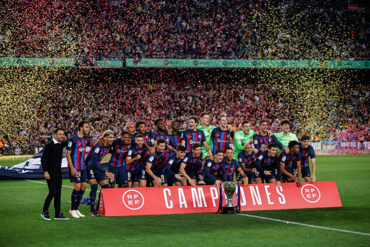 Muy orgulloso de ganar La Liga 🏆Gracias culers por el apovo esta temporada. Visca Barça💙❤️