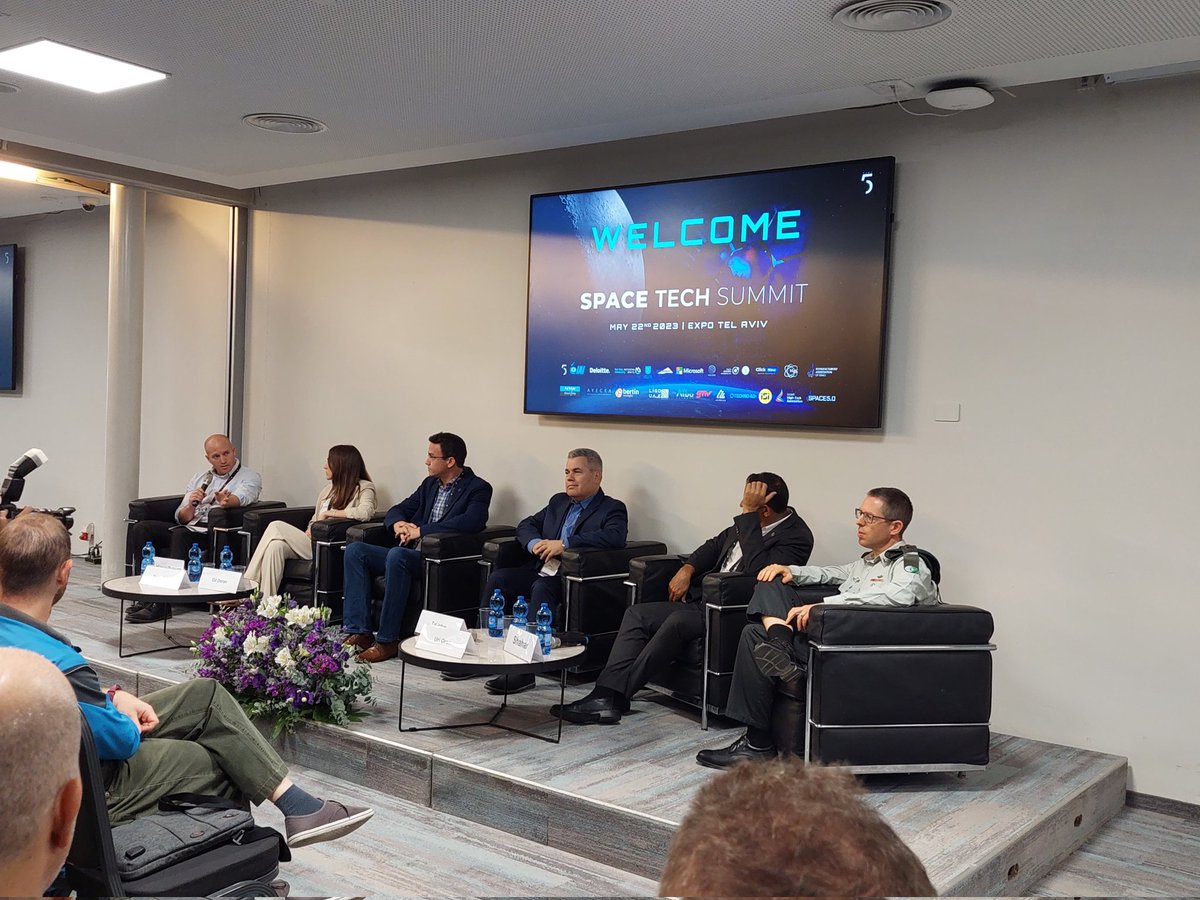 Zusiman's tweet photo. #spacetechsummit Opening Panel! #expotelaviv https://t.co/OHDYTu3L88
