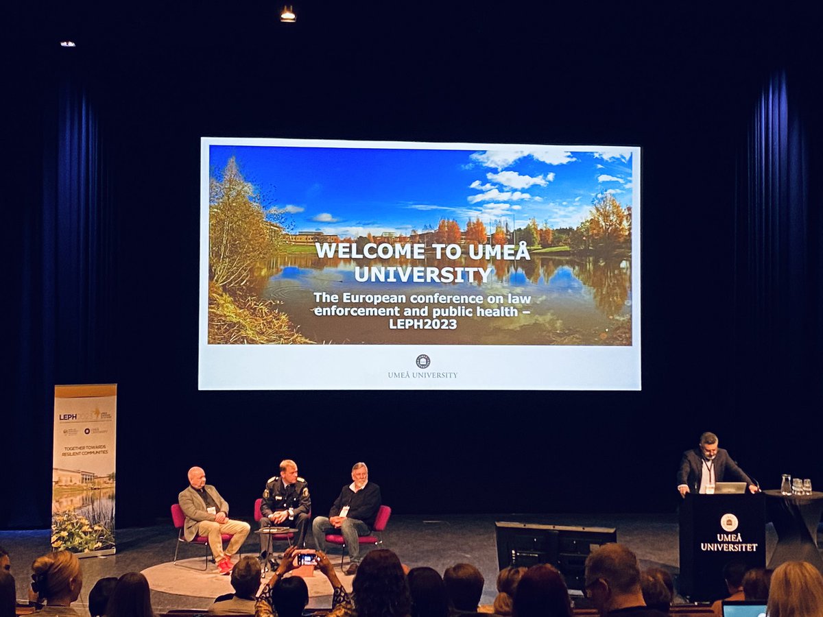 KirstyGiles3's tweet photo. ‘Together towards resilient communities’ the aim at the LEPH conference in Sweden. 
Resilient communities reduce violence. “We need to question ourselves and what no longer works” Head of Police, Northern Sweden 🇸🇪 https://t.co/eSmU6PN21L