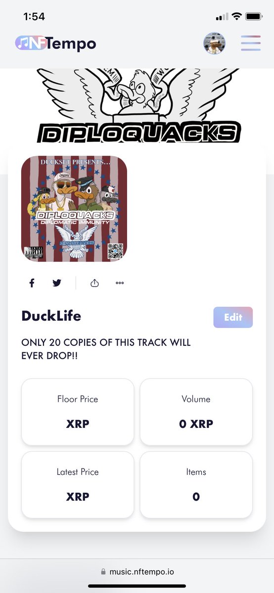 TheDiploquacks's tweet photo. Quackity quack!! Top of the Pond to everyone!! I’m a #HappyDuck happy to say we are 10% towards our first Lora WAN 5G setup!! #LetsFnGo #Diploquacks🦆 Also we have a couple #DOPE TRACKS on #NFTempo.io just 20xrp = 9$ @EnvelopeCityInk @mozaycalloway @stukwan @NS5NS5 @DWAnfts https://t.co/kqkjiqarV0
