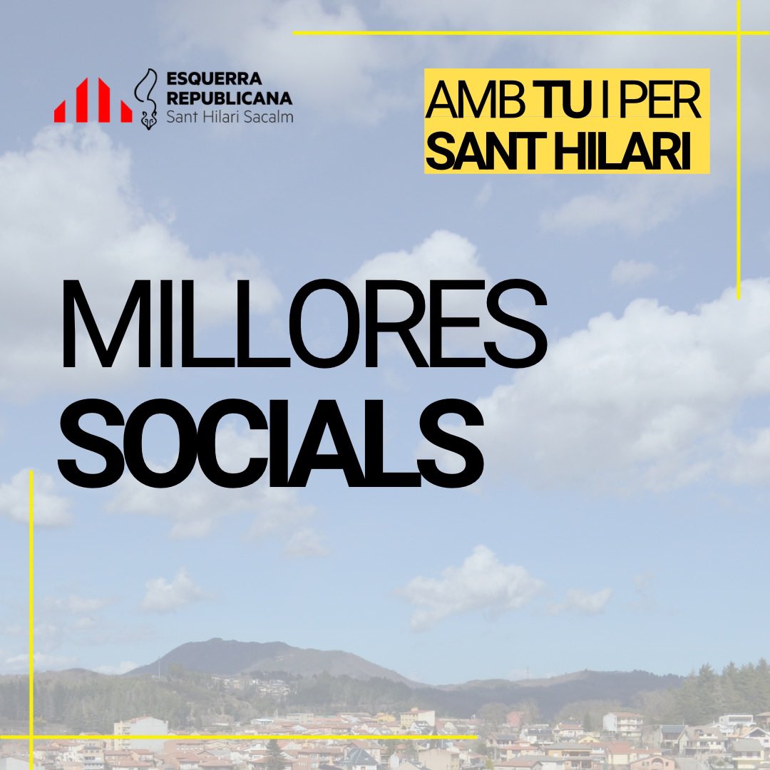 EsquerraShs's tweet photo. Les propostes de millores socials 💕

#EsquerraSantHilari #SantHilariSacalm #ambTuiperSantHilari #EstimemSantHilari
#28maig2023 #Xevi2023 https://t.co/pVrAp619Cq