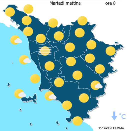 Previsioni meteo Toscana - 22/05/2023 09:00 - LAMMA - lamma.rete.toscana.it/meteo/bolletti…