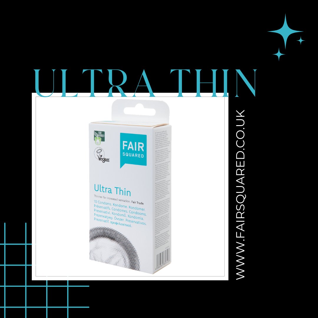 Ultra-thin, transparent, lubricated, cylindrically shaped condoms with reservoir. 10pc. Nominal width: 52 mm Length: 180 mm Thickness: 0.055 mm