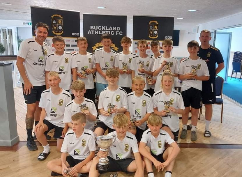 OfficalBAFC's tweet photo. 🏆 | @Bucklandjuniors Under 13's...

League &amp; Cup Champions 2022/23 👏

Congratulations to our Under 13's after grinding out a tough 2-1 win against @Ivytownfc in yesterday's League Cup Final.

The future is bright.
The future is yellow.

#UpTheBucks 🟡⚫️
#FutureBucks 🫎 https://t.co/nE2s8BpXKq