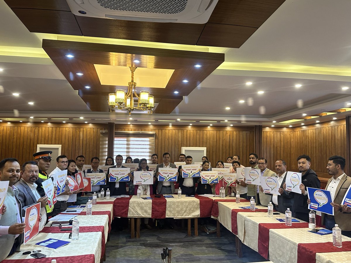 FoundationNasa's tweet photo. 7th UN Global Road Safety Week Starts in Nepal !

On the occasion of 7th UN Global Road Safety Week  , NASA Nepal has Launched Report Head Injuries and Helmet use and Interaction Program on #RethinkMobility. https://t.co/DKy8DiVsHN