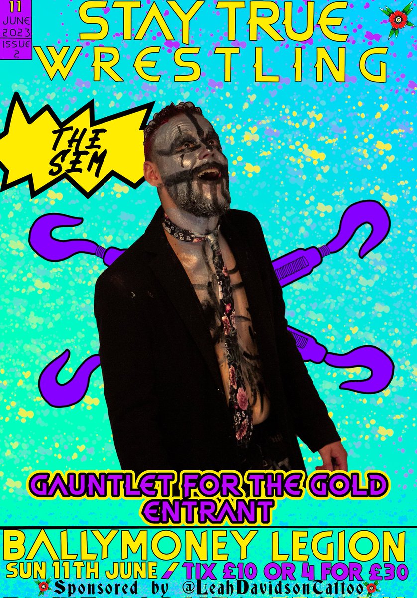 Our next entrant to be announced for the Gauntlet for the Gold is none other than The Sem!

Now that we think about it, what would he even do with the Openweight Championship? Does he even wear belts?

#StayTrue #TheSem #irishwrestling #BritishWrestling #NIWrestling #BritWres