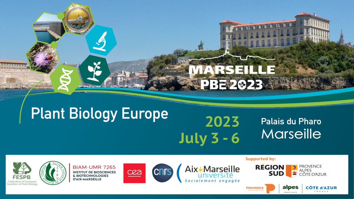 The final <a href="/PBE2023/">PBE2023 - MARSEILLE</a> meeting is now online, with so many great speakers as @Francois_Parcy , <a href="/StefanoDAless11/">Stefano D'Alessandro</a>, @LouisMeteignier and so many more. Check the program europlantbiology2023.org/daily-programm…
<a href="/SfbvFr/">SFBV_fr</a> , <a href="/INRAE_France/">INRAE</a> , <a href="/LAPSE_IRD/">LAPSE</a> , <a href="/CNRS/">CNRS 🌍</a>