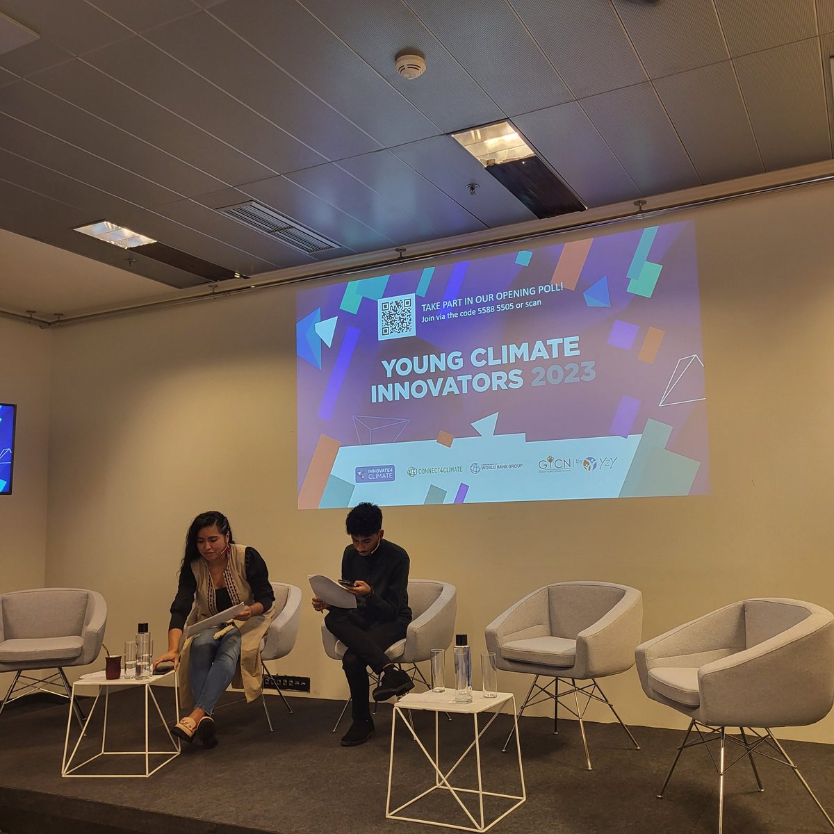 Excited to be part of the #Youngclimateinnovators2023 taking part in the @worldbank #innovate4climate #I4C in Bilbao Spain! It's just starting off now. More details here: linktr.ee/i4c2023