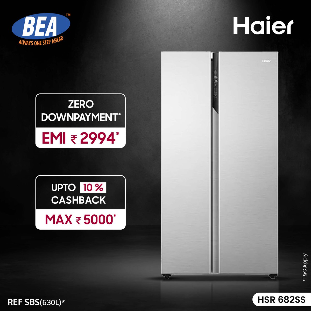 bharath_bea's tweet image. Haier SBS Refrigerator comes with smart features like a water and ice dispenser, adjustable shelves, and LED lighting, making it a joy to use every day.

📞: 9842344323
linkto.contact/BEA-WhatsApp
*T&amp;amp;C Apply.

#BEA #Haier #HaierRefrigerators #FoodStorageSolutions #FreshnessMatters