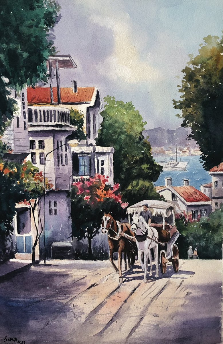 watercolor_inan's tweet photo. Watercolor (suluboya) Adalar 56x38 cm 
#art #artis #watercolor #suluboya #paint #nature #istanbul #istanbullife #inspiring_watercolor #gallery #arrworks #watercolorpainting #watercolor_dali #watercolorist #artteacher #arttwitter #nerimanarkanlı https://t.co/EU29WdOdae