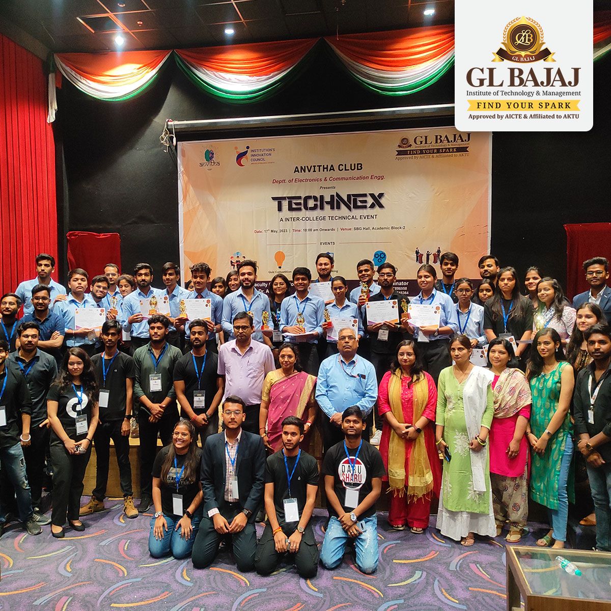 glbajaj's tweet photo. Department of Electronics and Communication Engineering ANVITHA Club and Innovation Council, @glbajaj (GLBITM) organized an Inter College Technical event “TECHNEX” on 17th May 2023.
#glbajaj #glbitm #technex #technology #engineering https://t.co/v6e4imKaWF