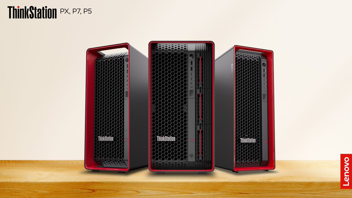 Lenovo_in's tweet photo. All the engineers, designers, scientists, or #AI practitioners, presenting the latest #Lenovo #ThinkStations PX, P7, and P5, powered with NVIDIA Design and Visualization RTX 6000 Ada Generation GPUs, that can handle even the toughest workloads.
Learn more: https://t.co/bMAL6cjECZ https://t.co/9DTOZsvO3z