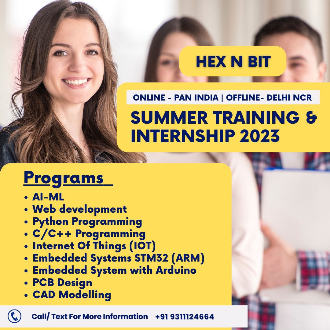 🌞 Gain real-world experience, network with professionals, develop transferable skills and boost confidence with Hex N Bit summer training and internship programs.

Fill this out  lnkd.in/dQ-k5Tf5 for more information.

#SummerTraining #InternshipPrograms  #HexNBit