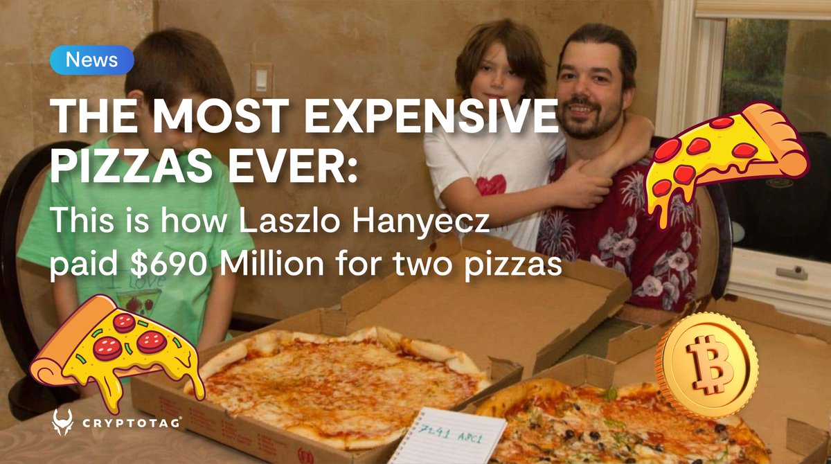 Today is #Bitcoin Pizza Day and we like to tell you a bit more about expensive  pizzas!🍕 In the early days of cryptocurrency, a Florida programmer named  Laszlo Hanyecz made history by