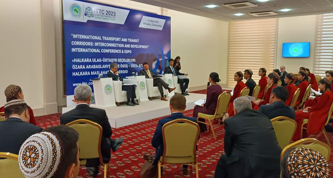 On May 3, 2023, the international conference and exhibition 'International transport and transit corridors: interconnectedness and development-2023' began its work in Ashgabat.