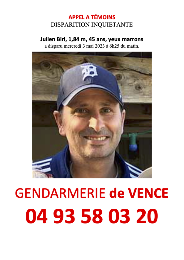 Julien Biri a ##disparu le 3 mai 2023.
À ce jour nous sommes toujours sans nouvelles.

"Julien si tu vois ce message fais-nous un #signe. Nous t'aimons. Tu nous manques." <a href="/jb_cahiers/">julien biri</a>

Si vous voyez Julien, MP svp.🙏 

#disparition #appelatemoin #disparitioninquietante