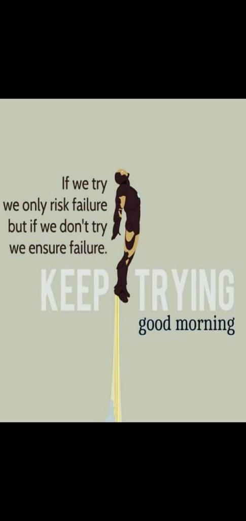 Better Die Trying than giving up. Thats the Spirit 👊🏻👊🏻👊🏻