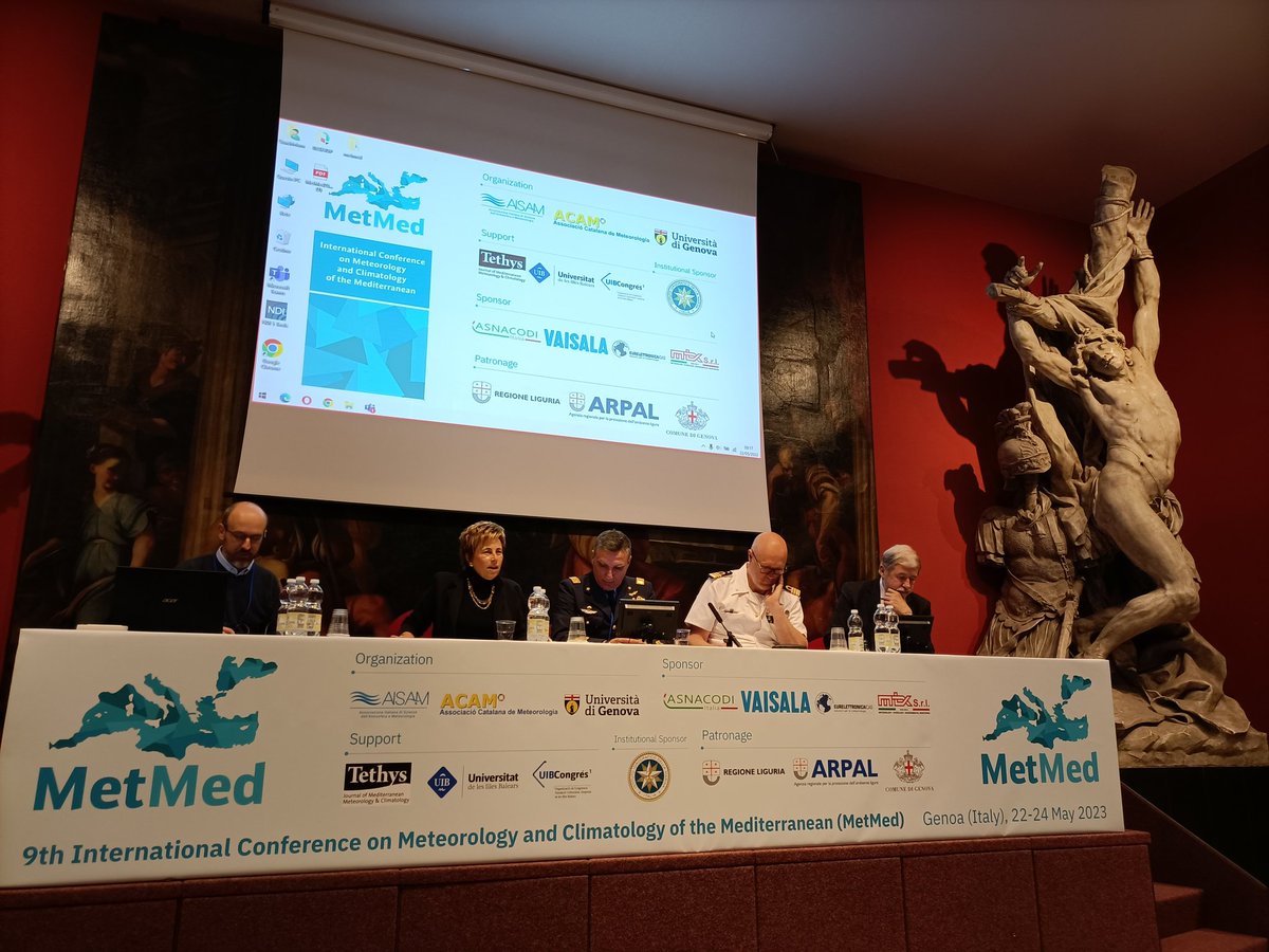 Comença la 9 Conferencia #MetMed a Génova pero millorar el coneixement i la predictibilitat meteorológica i climática <a href="/acam_cat/">ACAM</a> <a href="/floodup_UB/">Floodup</a> <a href="/ICHANGE_EU/">I-CHANGE</a>