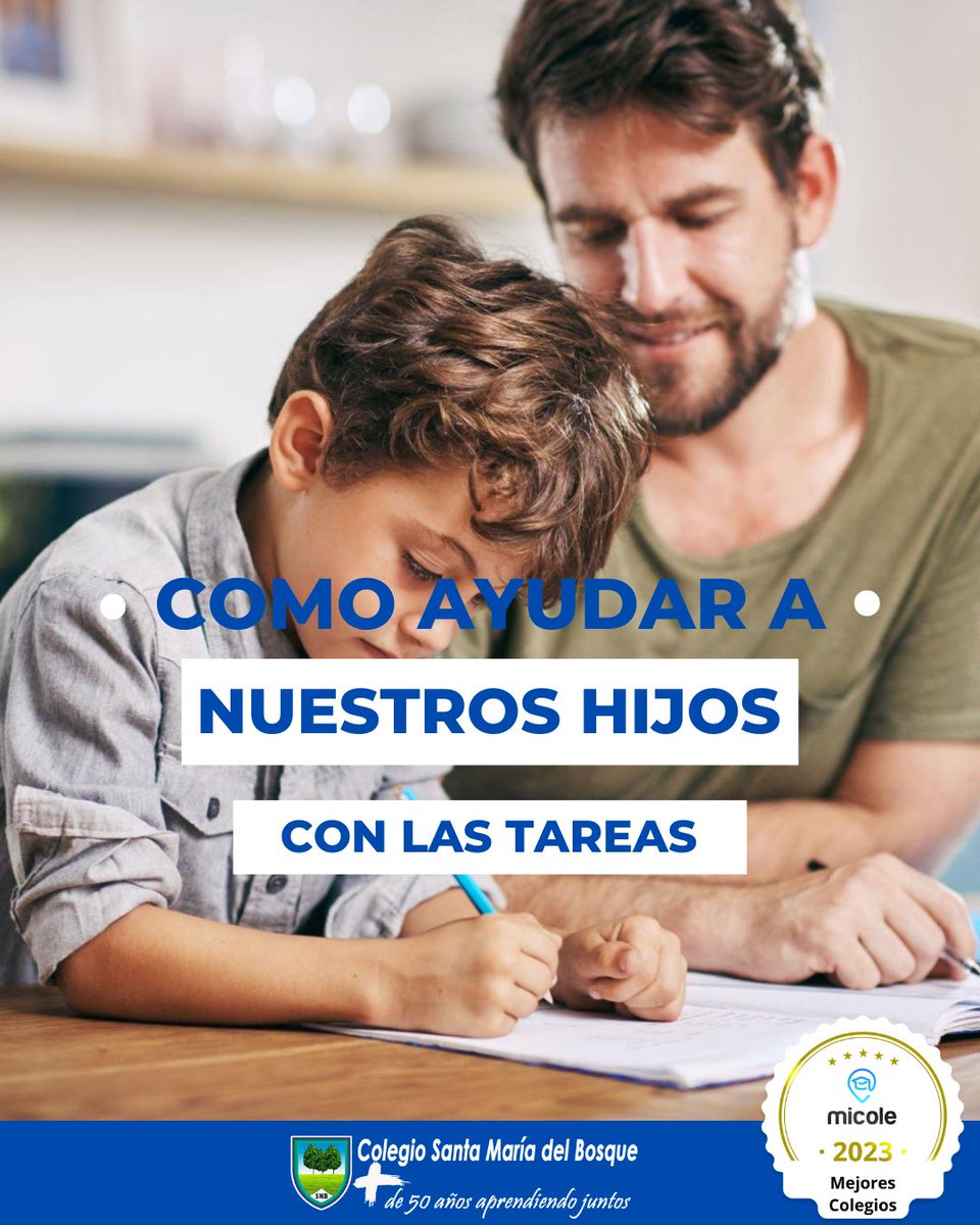 SMBOSQUE's tweet photo. ¿𝗖𝗼́𝗺𝗼 𝗱𝗲𝗯𝗲𝗻 𝗮𝘆𝘂𝗱𝗮𝗿 𝗹𝗼𝘀 𝗽𝗮𝗱𝗿𝗲𝘀 𝗮 𝘀𝘂𝘀 𝗵𝗶𝗷𝗼𝘀 𝗰𝗼𝗻 𝗹𝗮𝘀 𝘁𝗮𝗿𝗲𝗮𝘀?
Debemos entender que las tareas no solo son una manera de reforzar lo que se ha aprendido en clase, sino tambien.. 👉https://t.co/PiEY2q2Gc9
#madrid #colegios #FelizLunes https://t.co/yR5hTWg1cI