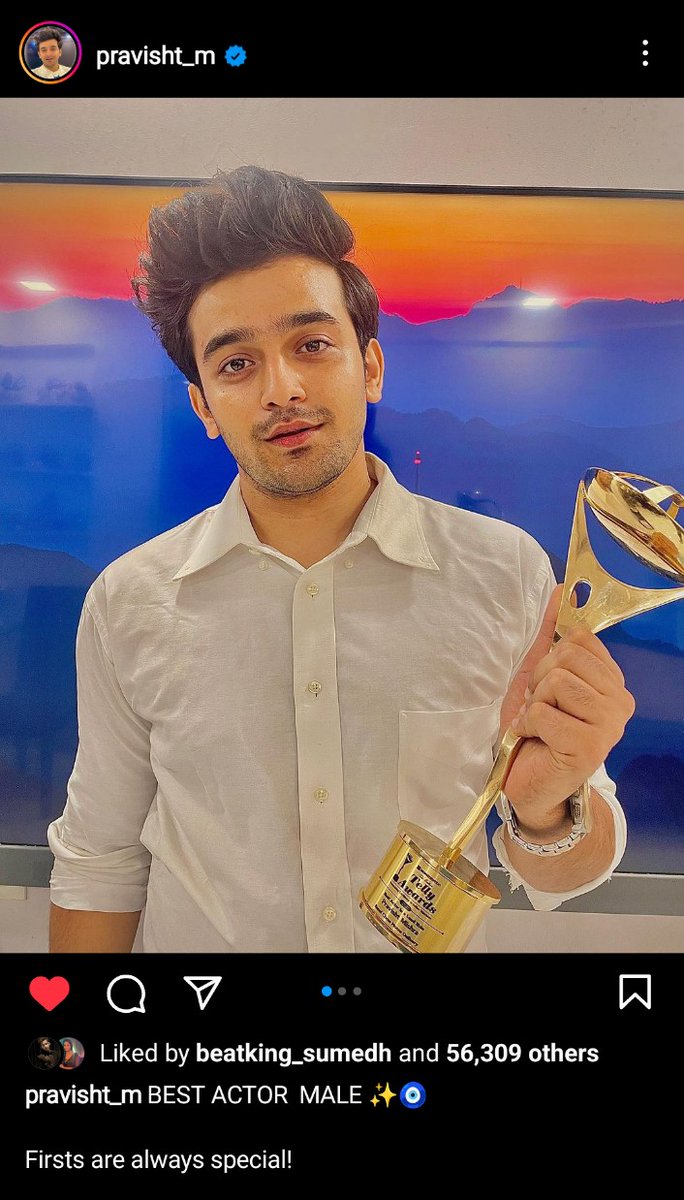 onlyforsumedh's tweet photo. the first post of pravisht that sumedh liked ✨
and such a special post! ❤️
my #sumisht heart is happy 🥹
#SumedhMudgalkar #PravishtMishra https://t.co/LB8wGNtlyI
