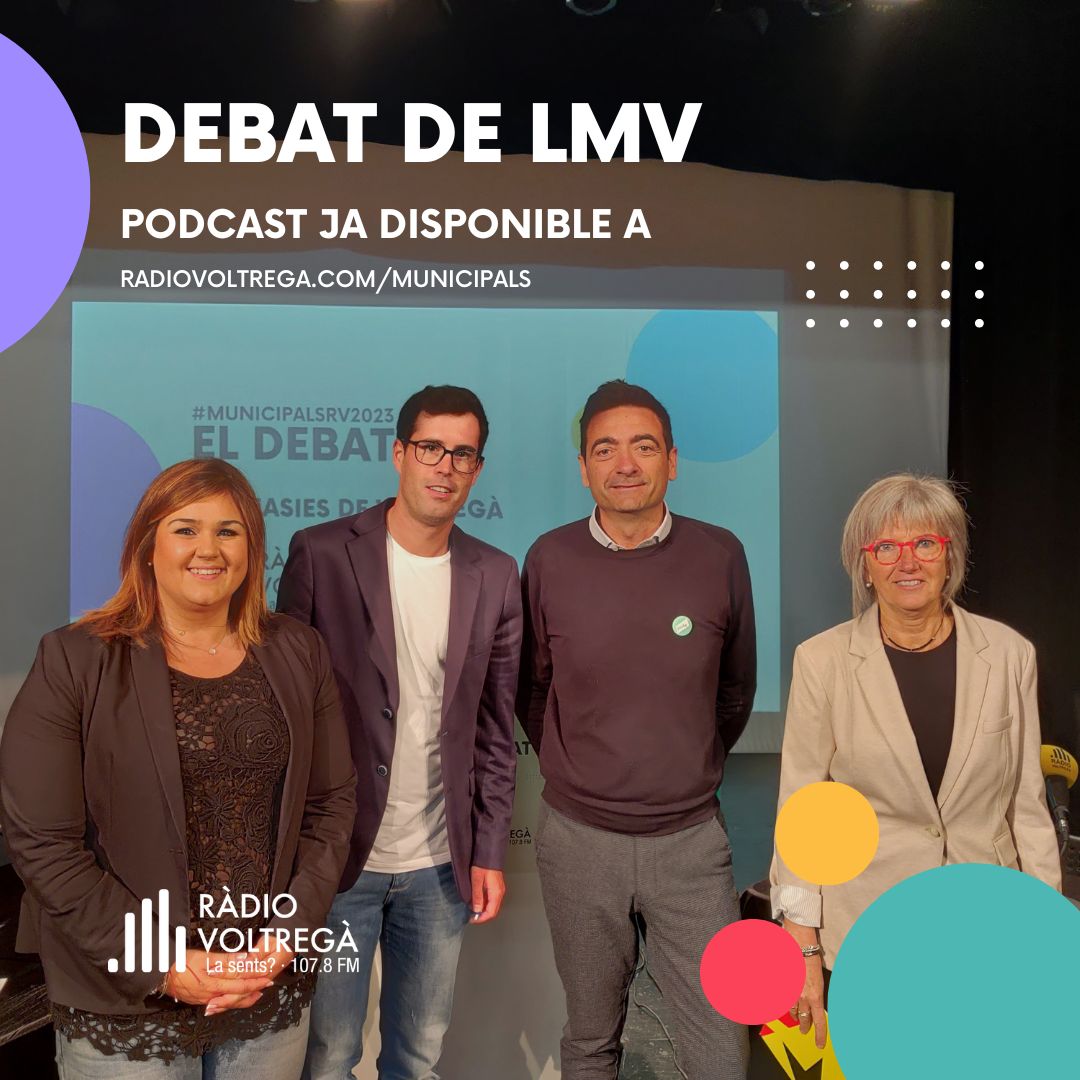 radiovoltrega's tweet photo. #municipalsRV2023 | Debat entre els caps de llista de Les Masies de Voltregà emès en directe el diumenge 21 de maig a les 12h des del Teatre Municipal de Sant Hipòlit.

Amb Verònica Ruiz, Pere Capdevila, Dolors Riera i Gil Codina.

Podcast ja disponible a https://t.co/aveSNW429u https://t.co/xdYbyxwikI