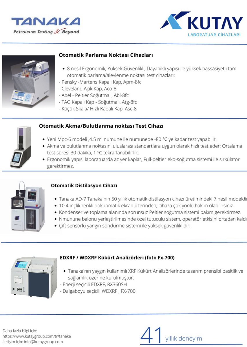 Kutaylab's tweet photo. #kutay #kutaylaboratuar #laboratuvar #teknoloji #cagdaslaboratuvarlaricin
#petroleum #mineraloil #lubricant #fuel
Tanaka Scientific Limited https://t.co/NojgEapAcn
