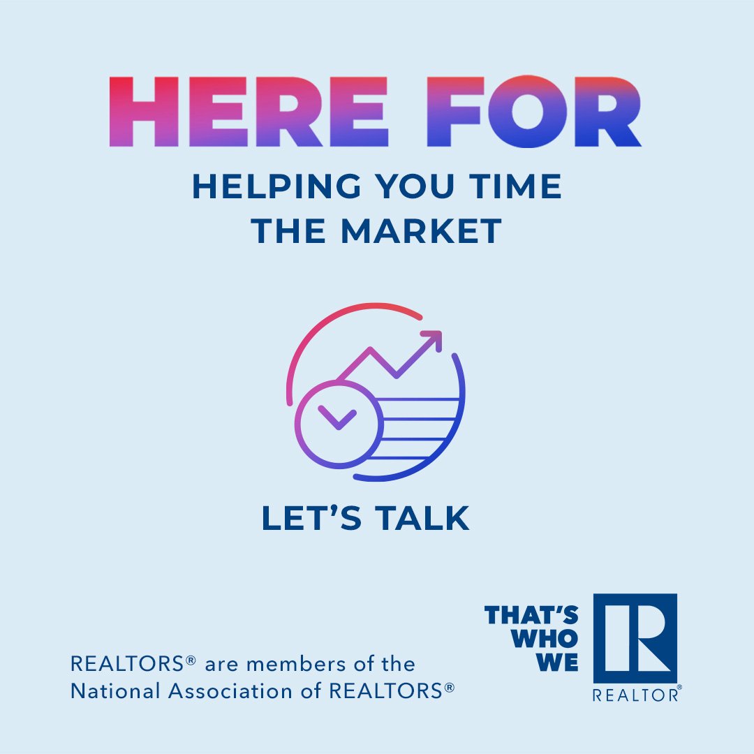 Did you know that as members of the National Association of REALTORS® , we have access to economic research data and insights that help us stay on top of a changing market? Reach out. #ThatsWhoWeR