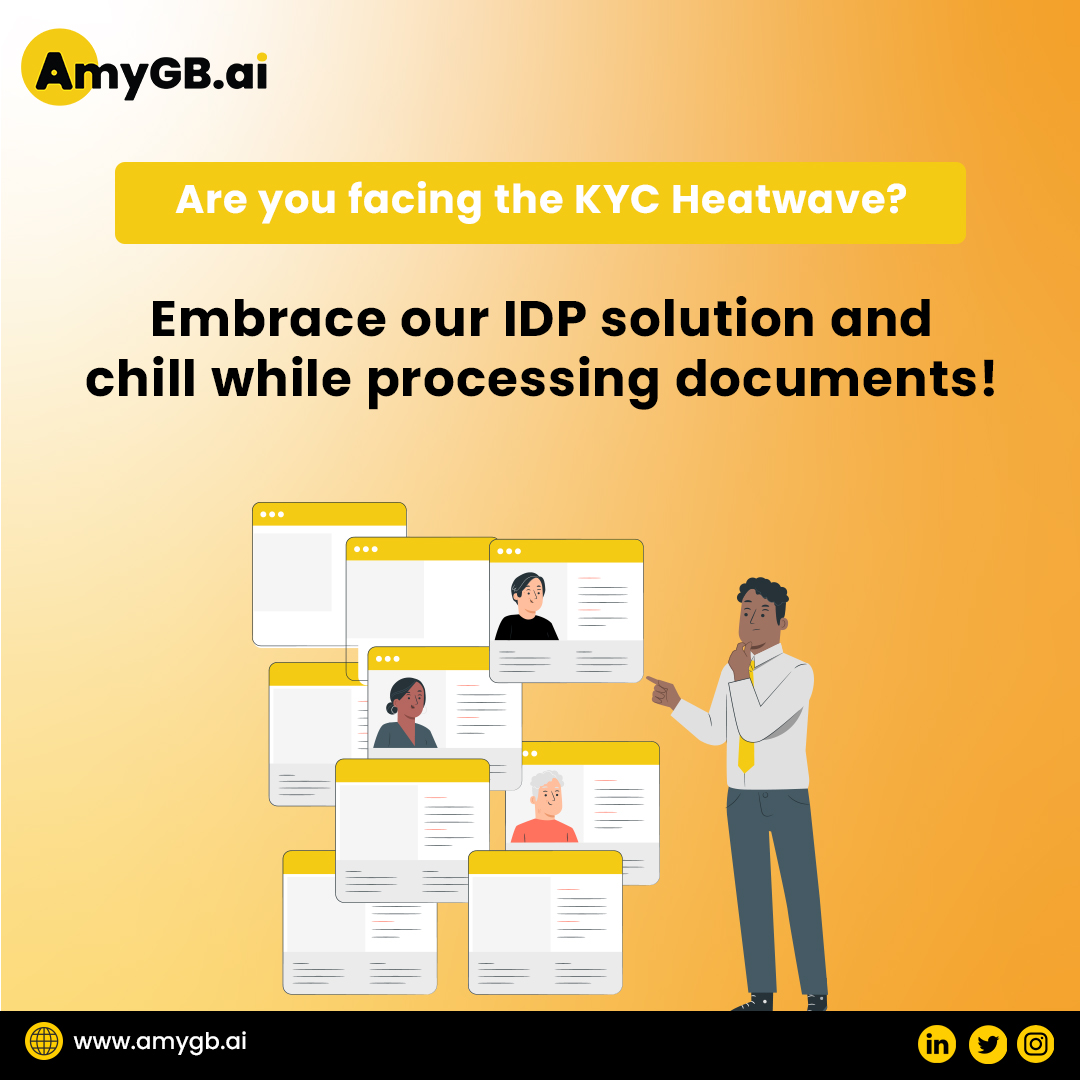 AmyGBai's tweet image. According to @McKinsey  survey, automated KYC can improve customer experience by 18%. 

Why not use our #IDPsolution to process KYC documents and beat the fuss created during summers?
  
Learn more: amygb.ai
#intelligentautomation #Documentsprocessing