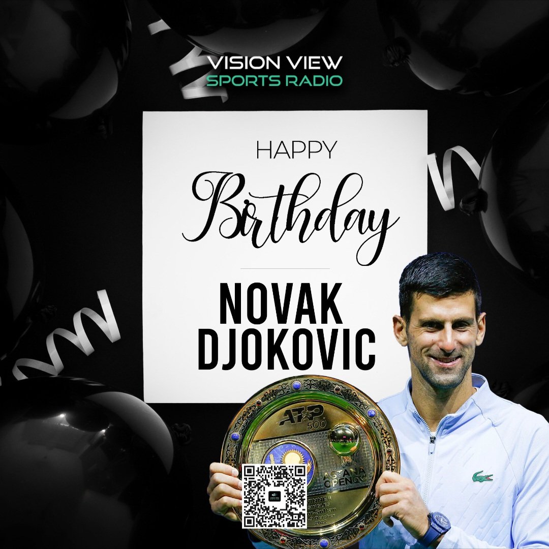 VisionView_SR's tweet image. We'd like to wish @DjokerNole happy birthday 🎂 🥳. 

#happybirthday 
#springopen