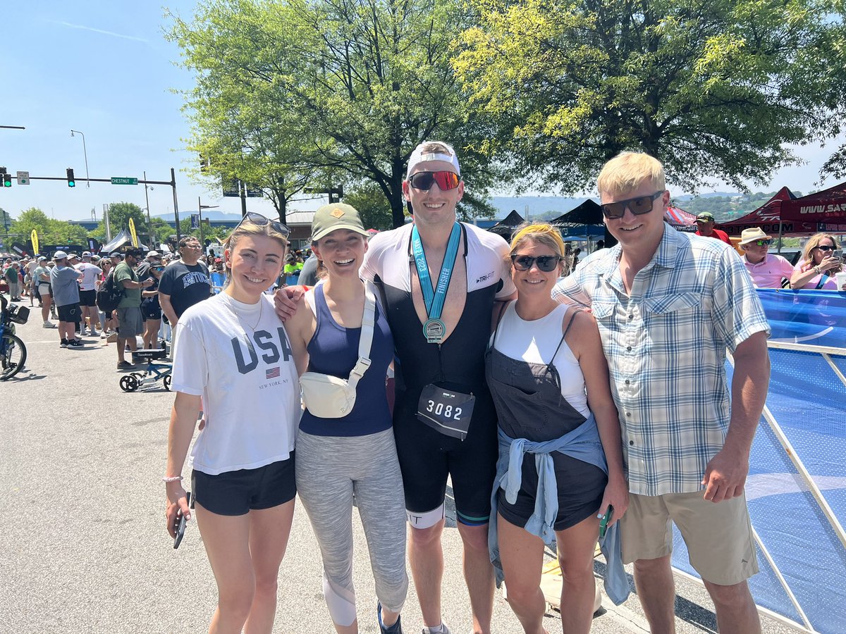Ironman 70.3 in Chattanooga. Great experience, even better support! 

“Do hard things.”