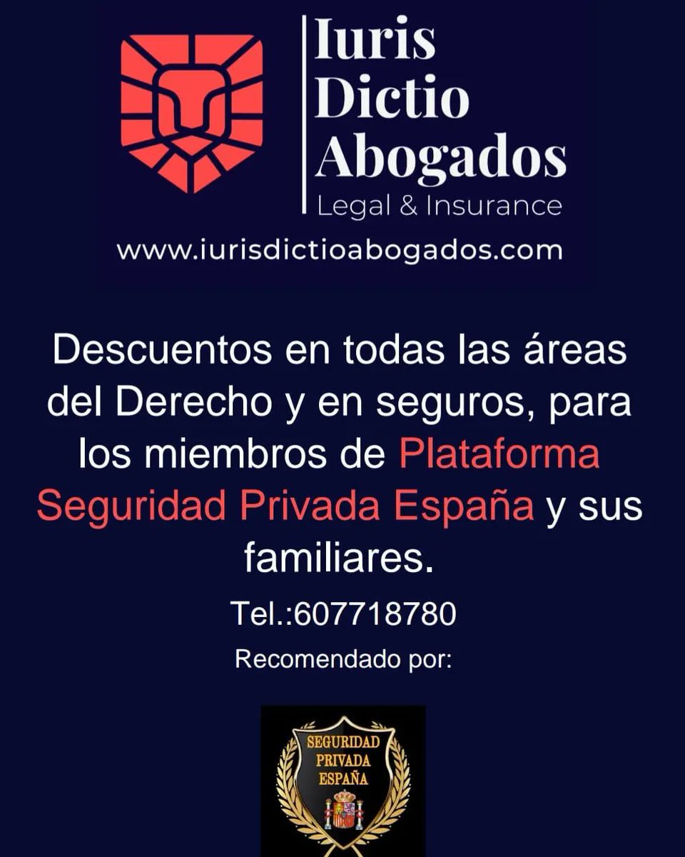 PLATAFORMA SEGURIDAD PRIVADA ESPAÑA tweet media