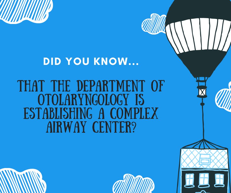 @OtoPitt #didyouknow #otolaryngology #complexairwaycenter