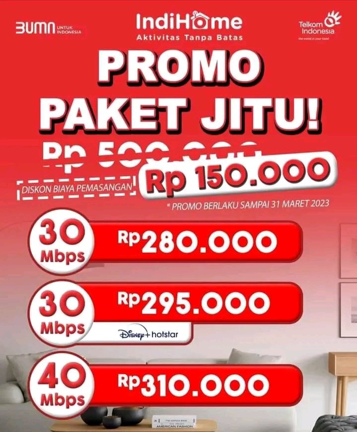 IndhomeU's tweet photo. WhatsApp ➡️➡️➡️ 0813-9849-4613

@IndiHomeCare https://t.co/pvxgsRBg8D