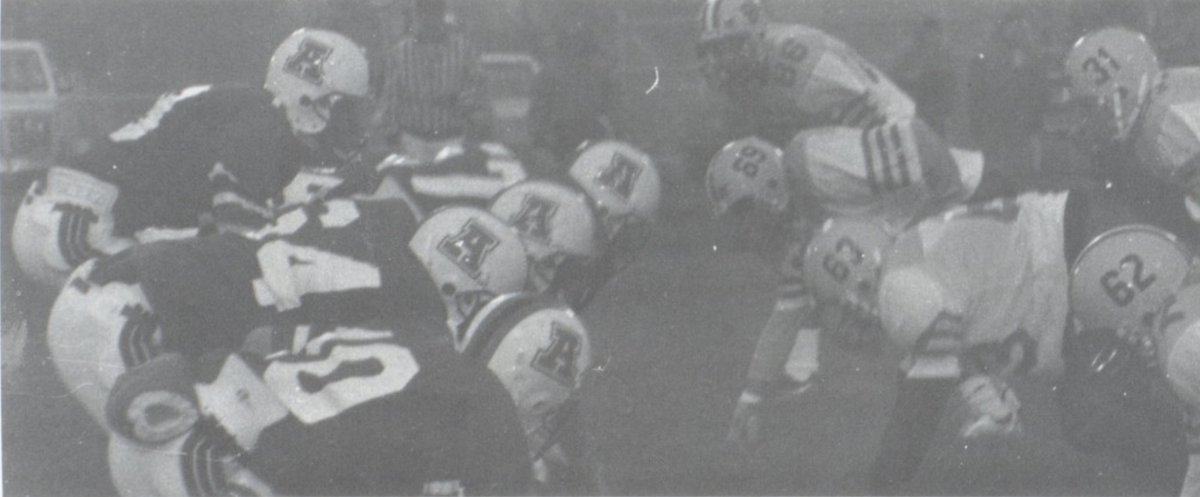 Ainsworth rockin' the A on their helmets in a 1993 game v. Gordon.