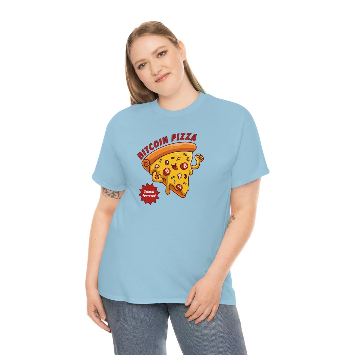 Today is #Bitcoin Pizza Day!! 🍕 Get yourself a Bitcoin Pizza t-shirt to celebrate and show off your love of Bitcoin. #BitcoinPizzaDay 👇👇

cryptoshirts.plus/products/bitco… 

The Bitcoin Pizza shirt is available in multiple colors and sizes!