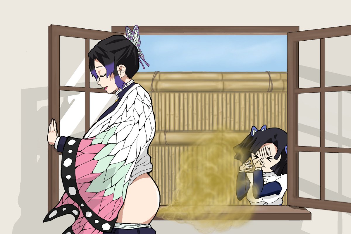 shinobu open the window to fart
#fart #おなら #オナラ