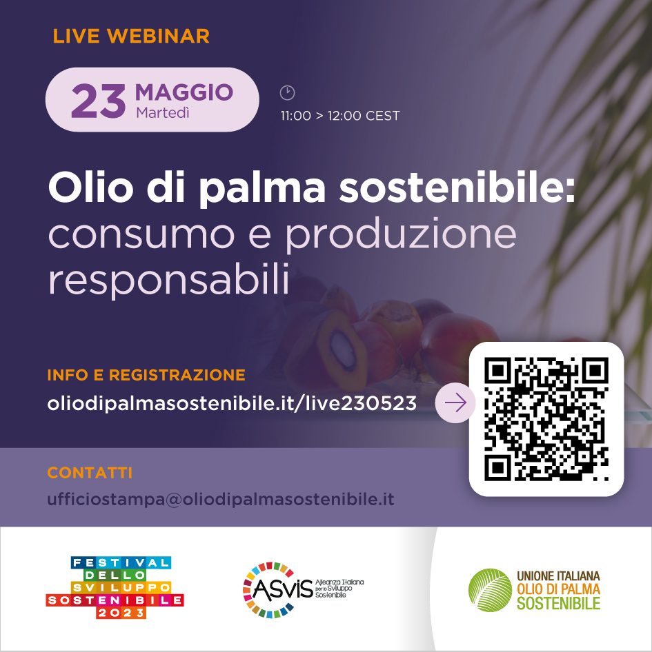 competereEU's tweet photo. 📣 Domani, martedì 23 maggio, alle 11:00 non perderti l’evento organizzato da @EPOA_IT in occasione del #FestivalSviluppoSostenibile: Olio di palma sostenibile: consumo e produzione responsabile!
📌 Registrati qui 👉 https://t.co/SivKGgmSmb
@ASviSItalia
#Sostenibilità https://t.co/ywAi0LVoiU
