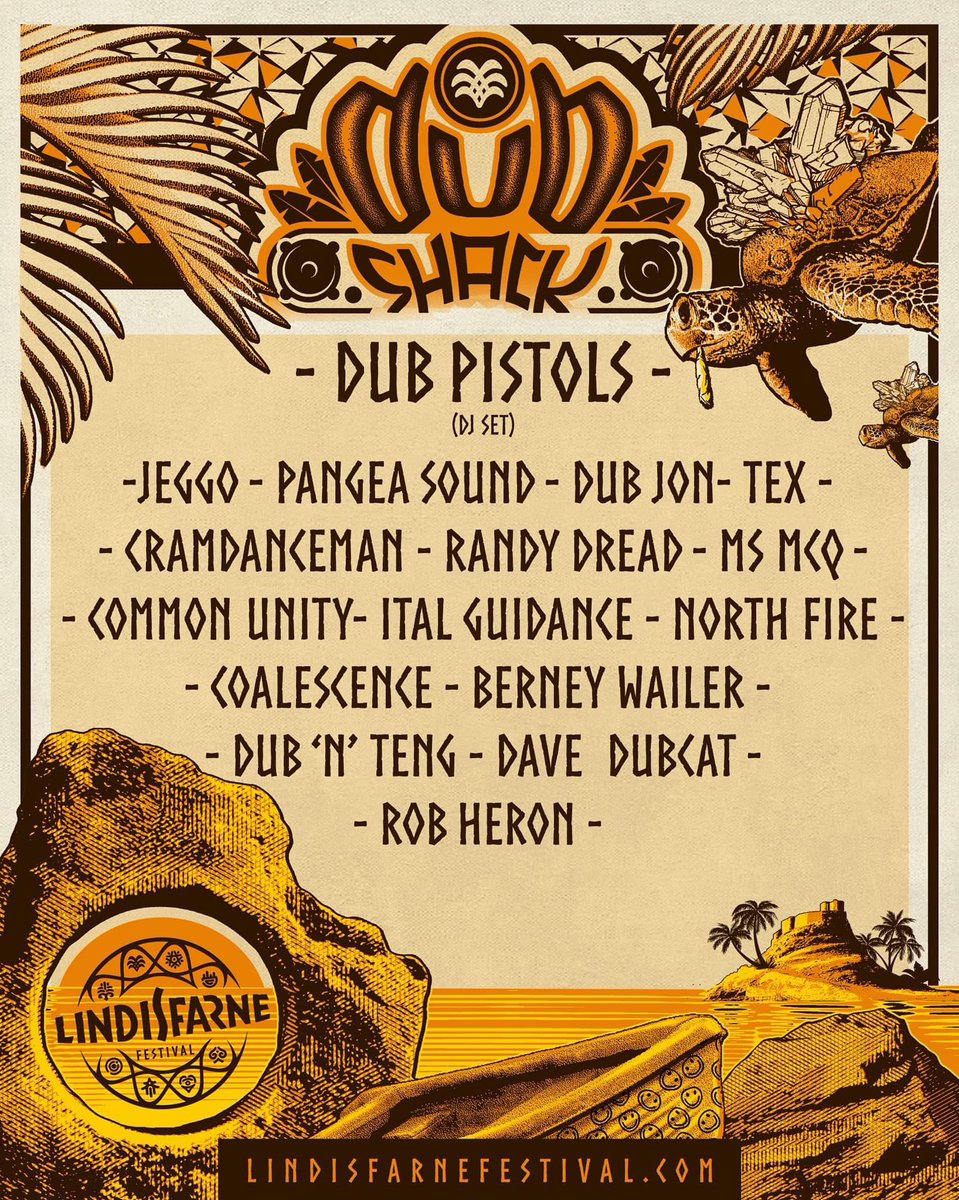 lindisfarnefest's tweet photo. Here we go!!! The ever popular #DubShack with the @dubpistols doing a #DJ set 🎶 Grab a rum and have a dance! There’ll also be some pyro displays 🔥 Plus #Jeggo #PangeaSound #DubJon #Tex and loads more 🖤 🎫 https://t.co/bRQEYRPqtR #reggae #dub #festival #Northumberland https://t.co/c4uvKtP2oB