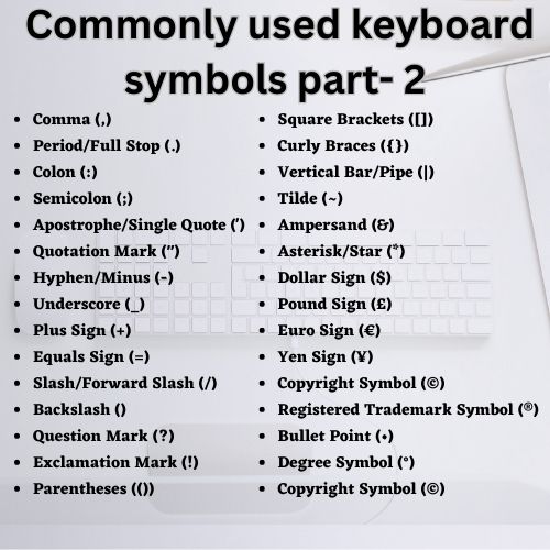 tech_modena's tweet image. 🔤 Boost your keyboard skills with these commonly used symbols! 🔠💻 From exclamation marks to ampersands, here&apos;s a handy visual guide to help you level up your typing game. 💯💪 Which symbol is your favorite? Let us know in the comments! ⌨️📝 #KeyboardSymbols #TypingSkills