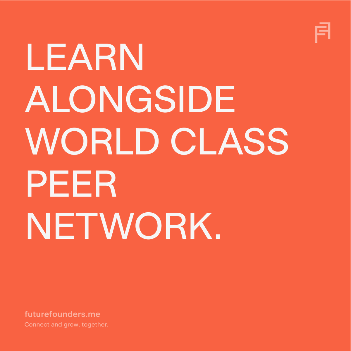 Hello founders, 

Join us in the pursuit of knowledge and growth! Learn alongside a world-class peer network and unlock your full potential. Let's elevate each other to new heights! #education 

#futurefounders